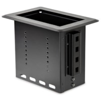 Organisateur de câbles - Noir - 1 chaque emballage StarTech.com - Cable Box - Noir - longueur de 3,9 po (99,06 mm) - Aluminium, Acier - 1 chaque