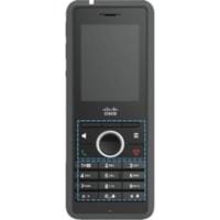 Cisco 6825 Handset - Cordless - DECT, Bluetooth - 250 Phone Book/Directory Memory - 2 x Total Number of Phone Lines - 2" (50.80 mm) Screen Size - Headset Port - 17 Hour Battery Talk Time - Wall Mountable - Charcoal