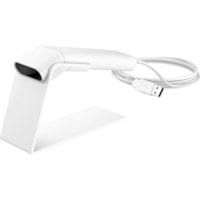 HP Engage One Prime White Barcode Scanner - 9.84" (250 mm) Scan Distance - 1D, 2D - LED - Linear - USB - White - IP42