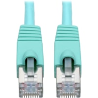 Tripp Lite by Eaton N262-030-AQ Cat.6a STP Patch Network Cable - 30 ft (9.14 m) Category 6a Network Cable for Network Device, Workstation, Switch, Hub, Patch Panel, Router, Modem, VoIP Device, Surveillance Camera, Server, POS Device - First End: 1 x RJ-45 Network - Male - Second End: 1 x RJ-45 Netwo