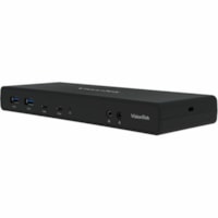 Station d'accueil VT4500 USB 3.1 (Gen 1) Type C pour Notebook/Tablette PC/PC de bureau - 100 W - Noir VisionTek - pour Notebook/Tablette PC/PC de bureau - 100 W - USB 3.1 (Gen 1) Type C - 2 Écrans supportées - 4K, 5K - 4096 x 2160, 5120 x 2880 - 6 x Ports USB - 4 xUSB 3.0 - USB Type-C - 1 x P