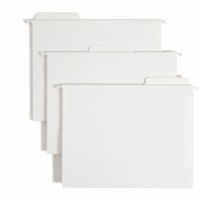 Smead FasTab 1/3 Tab Cut Letter Recycled Hanging Folder - 8 1/2" (215.90 mm) x 11" (279.40 mm) - Assorted Tab Position - White - 10% Recycled - 20 / Box