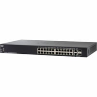 Cisco SG250-26P 26-Port Gigabit PoE Smart Switch - 26 Ports - Manageable - Gigabit Ethernet - 1000Base-T, 1000Base-X - Refurbished - 2 Layer Supported - Modular - 2 SFP Slots - Twisted Pair, Optical Fiber - Lifetime Limited Warranty