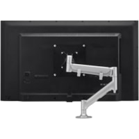 Bras support d'écran pour Moniteur, Ecran Plat, Ecran incurvé - Argenté - Paysage/Portrait Atdec - Hauteur réglable - 1 Écran(s) supportés - 43 po (1092,20 mm) Support d'écran - 35 lb (15875,73 g) Capacité de charge - 75 x 75, 100 x 100 - Aluminium - 