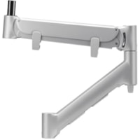 Atdec Modular AWM-AHX-S Mounting Arm for Flat Panel Display, Curved Screen Display - Silver - 1 Display(s) Supported - 43" Screen Support - 15.88 kg Load Capacity - Aluminum