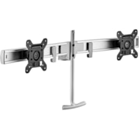 Atdec Modular AWM-LR-S Crossbar for Monitor - Silver - 2 Display(s) Supported - 27" (685.80 mm) Screen Support - 30 lb (13607.77 g) Load Capacity - 75 x 75, 100 x 100 - Aluminum