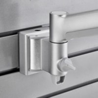 Atdec Modular Mounting Adapter for Wall Channel - Silver - Aluminum