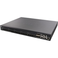 Cisco SX550X-24F 24-Port 10G SFP+ Stackable Managed Switch - 24 Ports - Manageable - 2 Layer Supported - Modular - Optical Fiber, Twisted Pair - Rack-mountable - Lifetime Limited Warranty