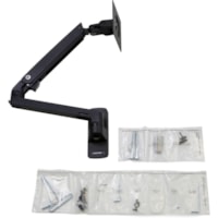 Ergotron Mounting Arm for Monitor, Notebook, LCD Display, Display Screen - Matte Black - Height Adjustable - 1 Display(s) Supported - 34" (863.60 mm) Screen Support - 20 lb (9071.85 g) Load Capacity - 75 x 75, 100 x 100, 100 x 75 - VESA Mount Compatible