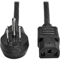 Tripp Lite series P007-012-15D Standard Power Cord - For Desktop Computer, Server, Monitor, Printer, Surge Protector, UPS, PDU - 125 V AC / 15 A - Black - 12 ft (3.66 m) Cord Length - NEMA 5-15P / IEC 60320 C13 - North America