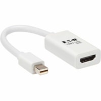 Câble audiovisuel P137-06N-HDR-W 3,9 po (100 mm) HDMI/Mini DisplayPort Tripp Lite by Eaton - 3,9 po (100 mm) HDMI/Mini DisplayPort Câble audiovisuel pour Périphérique audio/vidéo, Moniteur, PC, MacBook, Chromebook, Tablette, MAC, Projecteur, HDTV, Ordinateur Portable