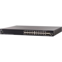 Commutateur Ethernet 550X SX550X-24 24 Ports Gérable Cisco - 24 Ports - Gérable - 2 Couche supportée - Paire torsadée - Montable en rack - À vie Garantie limitée