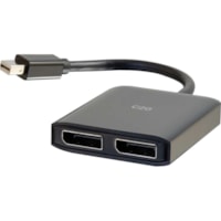 C2G Mini DisplayPort to DisplayPort Display Splitter - Dual Monitor Adapter - 3840 × 2160 - DisplayPort