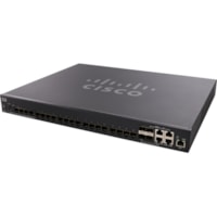 Commutateur Ethernet 350X SX350X-24F 24 Ports Gérable - 10 Gigabit Ethernet - 10GBase-X Cisco - 24 Ports - Gérable - 10 Gigabit Ethernet - 10GBase-X - 2 Couche supportée - Modulaire - 39 W Consommation d'énergie - Fibre Optique, Paire torsadée - Montable en rack - 