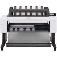 HP Designjet T1600dr PostScript Inkjet Large Format Printer - 36" Print Width - Color - 5 Color(s) - 19.3 Second Color Speed - 2400 x 1200 dpi - 128 GB - Ethernet - Roll Paper, Plain Paper, Cut Sheet, Bond Paper, Coated Paper, Heavyweight Coated Paper, Super Heavyweight Plus Matte, Color Paper, Tech