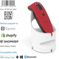 Scanner de code à barre SocketScan S740 Handheld - Sans fil Connectivité - Rouge, Blanc Socket Mobile - Sans fil Connectivité - 19,49 po (495 mm) Distance de lecture - 1D, 2D - Imager - Bluetooth - Rouge, Blanc