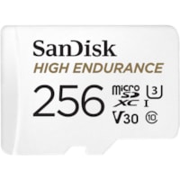 SanDisk High Endurance 256 GB Class 10/UHS-I (U3) microSDXC - 100 MB/s Read - 40 MB/s Write - 2 Year Warranty