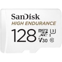 microSD High Endurance 128 Go Classe 10 SanDisk - 100 Mo/s Lecture - 40 Mo/sSpaceEcriture - 2 Année Garantie