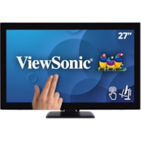 ViewSonic TD2760 27" Class LCD Touchscreen Monitor - 16:9 - 6 ms - 27" Viewable - Projected Capacitive - Multi-touch Screen - 1920 x 1080 - Full HD - 16.7 Million Colors - 230 cd/m² - LED Backlight - Speakers - HDMI - USB - VGA - DisplayPort - 3 Year