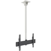 Kanto CM600W Ceiling Mount for Flat Panel Display - White - 1 Display(s) Supported - 70" Screen Support - 110 lb (49895.1607 g) Load Capacity - 75 x 75, 600 x 400 - Anodized Aluminum, Steel