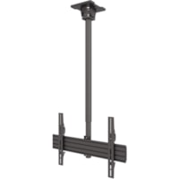 Kanto CM600G Ceiling Mount for Flat Panel Display - Black - Height Adjustable - 1 Display(s) Supported - 70" Screen Support - 110 lb (49895.1607 g) Load Capacity - 75 x 75, 600 x 400 - Galvanized Steel, Stainless Steel - 1