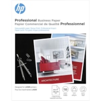 HP Glossy Brochure Paper - White - 97 Brightness - Letter - 8 1/2" (215.90 mm) x 11" (279.40 mm) - 52 lb (23586.80 g) Basis Weight - 200 g/m² Grammage - Smooth, Glossy - White - 150 / Pack