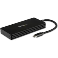 StarTech.com Boîtier pour disque dur - USB 3.1 Type C Interface hôte - Support UASP Externe - Noir - 1 x SSD supporté - 1 x Baie Complète - Aluminium