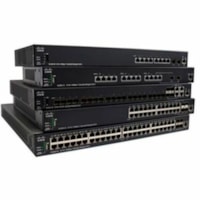 Cisco SG350X-24MP Layer 3 Switch - 24 Ports - Manageable - Gigabit Ethernet, 10 Gigabit Ethernet - 10/100/1000Base-T, 10GBase-X, 10GBase-T - Refurbished - 3 Layer Supported - Modular - Twisted Pair, Optical Fiber - Lifetime Limited Warranty