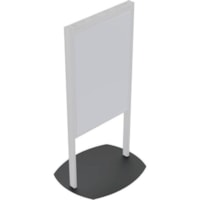 Fixation au sol pour Ecrans à affichage dynamique - Noir Premier Mounts - Hauteur réglable - 46 po (1168,40 mm) à 55 po (1397 mm) Support d'écran - Acier, Vinyle