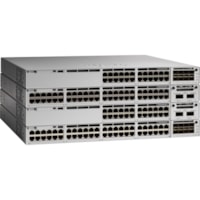 Cisco Catalyst 9300 24-port UPOE, Network Essentials - 24 Ports - Manageable - Gigabit Ethernet - 10/100/1000Base-T - Refurbished - 2 Layer Supported - 1100 W Power Consumption - Twisted Pair - Rack-mountable - Lifetime Limited Warranty