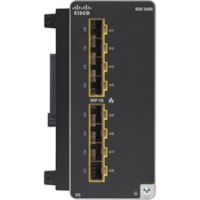 Cisco Catalyst IE3400 with 8 GE SFP Ports, Expansion Module - For Data Networking - 8 x 1000Base-X Network - Optical FiberGigabit Ethernet - 1000Base-X - DIN Rail