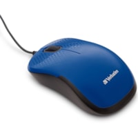 Souris - USB - Optique - 3 Bouton(s) - Bleu Verbatim - Optique - Câble - Bleu - USB - Roulettes avec frein - 3 Bouton(s)