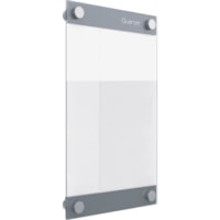 Quartet Infinity Magnetic Customizable Glass Board, 8.5" x 11" - 11" (279.40 mm) Board Height x 8.50" (215.90 mm) Board Width - Tempered Glass Surface - Frameless, Easy to Clean, Long Lasting, Magnetic, Dry Erase Surface - 1 Each