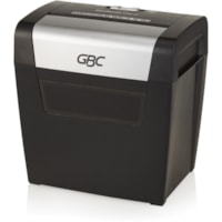 GBC ShredMaster PX08-04 Cross-Cut Paper Shredder - Non-continuous Shredder - Super Cross Cut - 8 Per Pass - for shredding Staples, Paper Clip - P-3 - 1.18 in/s (29.97 mm/s) - 9" (228.60 mm) Throat - 3 Minute Run Time - 3.96 gal (14990.23 mL) Wastebin Capacity - Black, Chrome