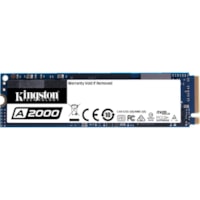 Disque SSD A2000 1 To - M.2 2280 Interne - PCI Express (PCI Express 3.0 x4) Kingston - Notebook, Ordinateur de bureau Appareil compatible - 600 To TBW - 2200 Mo/s Taux de transfer maximale en lecture - 256 bits Norme de cryptage - 5 Année Garantie