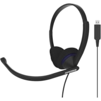 Koss CS200 USB Communication Headset - Stereo - USB Type A, TRRS - Wired - 20 Hz to 22 kHz - Over-the-head - Binaural - Ear-cup - 8 ft Cable - Noise Cancelling, Electret Microphone - Black