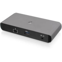 Station d'accueil USB Type C - 60 W IOGEAR - 60 W - USB Type C - 5 x Ports USB - USB Type-C - Réseasu (RJ-45) - DisplayPort - Sortie ligne audio - Thunderbolt - Sans fil