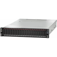 Lenovo ThinkSystem SR655 7Z01A03LNA 2U Rack Server - 1 EPYC 7702P 2 GHz - 32 GB RAM - Serial ATA Controller - AMD Chip - 1 Processor Support - 2 TB RAM Support - TruDDR4 - AST2500 Up to 512 MB Graphic Card - Gigabit Ethernet - Hot Swappable Bays - 1 x 750 W