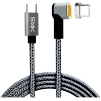 SMK-Link USB-C MagTech Charging Cable - For USB Type C Device - 5 V DC - Black - 6.5 ft Cord Length - Magnetic Charger / USB Type C