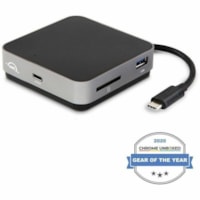 OWC USB-C Travel Dock - for Notebook/Tablet PC/Desktop PC - Memory Card Reader - SD - 100 W - USB Type C - 1 Displays Supported - 4K - 3840 x 2160 - USB Type-A - USB Type-C - 1 x HDMI Ports - HDMI - Space Gray - Wired - Mac OS X 10.10 Yosemite, Mac OS X 10.11 El Capitan, Mac OS X 10.12 Sierra, Mac O