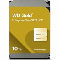 Western Digital Gold WD102KRYZ 10 TB Hard Drive - 3.5" Internal - SATA (SATA/600) - Server, Storage System Device Supported - 7200rpm - 512e Format - 5 Year Warranty