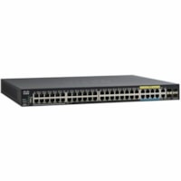 Cisco SG350X-48PV Ethernet Switch - 48 Ports - Manageable - Gigabit Ethernet, 5 Gigabit Ethernet, 10 Gigabit Ethernet - 10/100/1000Base-T, 10GBase-X, 10GBase-T, 5GBase-T - 3 Layer Supported - Modular - 93.70 W Power Consumption - 740 W PoE Budget - Twisted Pair, Optical Fiber - PoE Ports - Rack-moun