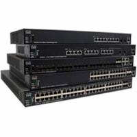 Cisco SG350X-24PV Ethernet Switch - 24.0 Ports - Manageable - Gigabit Ethernet, 5 Gigabit Ethernet, 10 Gigabit Ethernet - 10/100/1000Base-T, 10GBase-X, 10GBase-T, 5GBase-T - 3 Layer Supported - Modular - 488.90 W Power Consumption - 375 W PoE Budget - Twisted Pair, Optical Fiber - PoE Ports - Rack-m