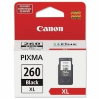 Canon PG-260 XL Original Extra Large Yield Inkjet Ink Cartridge - Black - 1 Pack - Inkjet - Extra Large Yield - 1 Pack