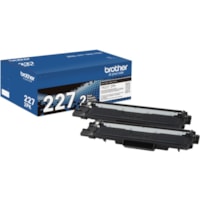 Brother TN227 Original High Yield Laser Toner Cartridge - Twin-pack - Black - 2 / Box - 3000 Pages Black (Per Cartridge)