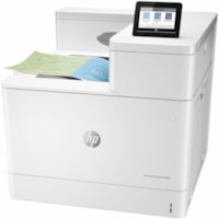 HP - Imprimante laser LaserJet Enterprise M856 M856dn Bureau - Couleur - 56 ppm Mono / 56 ppm couleur - 1200 x 1200 dpi Impression - Automatique Recto/Verso - 650 Feuilles Entrée - Ethernet - 250000 Cycle d'utilisation des pages - Impression papier ordinaire - Gigabit Ethernet - USB