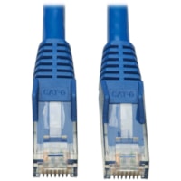 Tripp Lite by Eaton Cat6 UTP Patch Cable (RJ45) - M/M, PoE, Gigabit, Snagless, CMR-LP, Blue, 6 ft. - 6 ft (1.83 m) Category 6 Network Cable for Printer, Router, Server, Modem, Hub, Switch, PoE-enabled Device, Surveillance Camera, VoIP Device, Patch Panel, Workstation, ... - First End: 1 x RJ-45 Netw