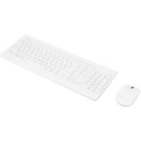 Lenovo 510 Wireless Combo Keyboard & Mouse (White) - US English (103P) - USB Wireless RF - English (US) - White - USB Wireless RF Mouse - Optical - 1200 dpi - Scroll Wheel - White - Symmetrical - AA - Compatible with Windows - Retail