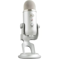 Blue Yeti Wired Condenser Microphone - Stereo - 20 Hz to 20 kHz - Cardioid, Bi-directional, Omni-directional - Desktop, Stand Mountable, Side-address - USB