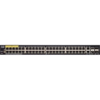 Cisco SF350-48P Ethernet Switch - 50 Ports - Manageable - Gigabit Ethernet, Fast Ethernet - 10/100/1000Base-T, 10/100Base-T, 1000Base-X - 3 Layer Supported - Modular - 4 SFP Slots - 52.10 W Power Consumption - 382 W PoE Budget - Optical Fiber, Twisted Pair - PoE Ports - Rack-mountable, Desktop